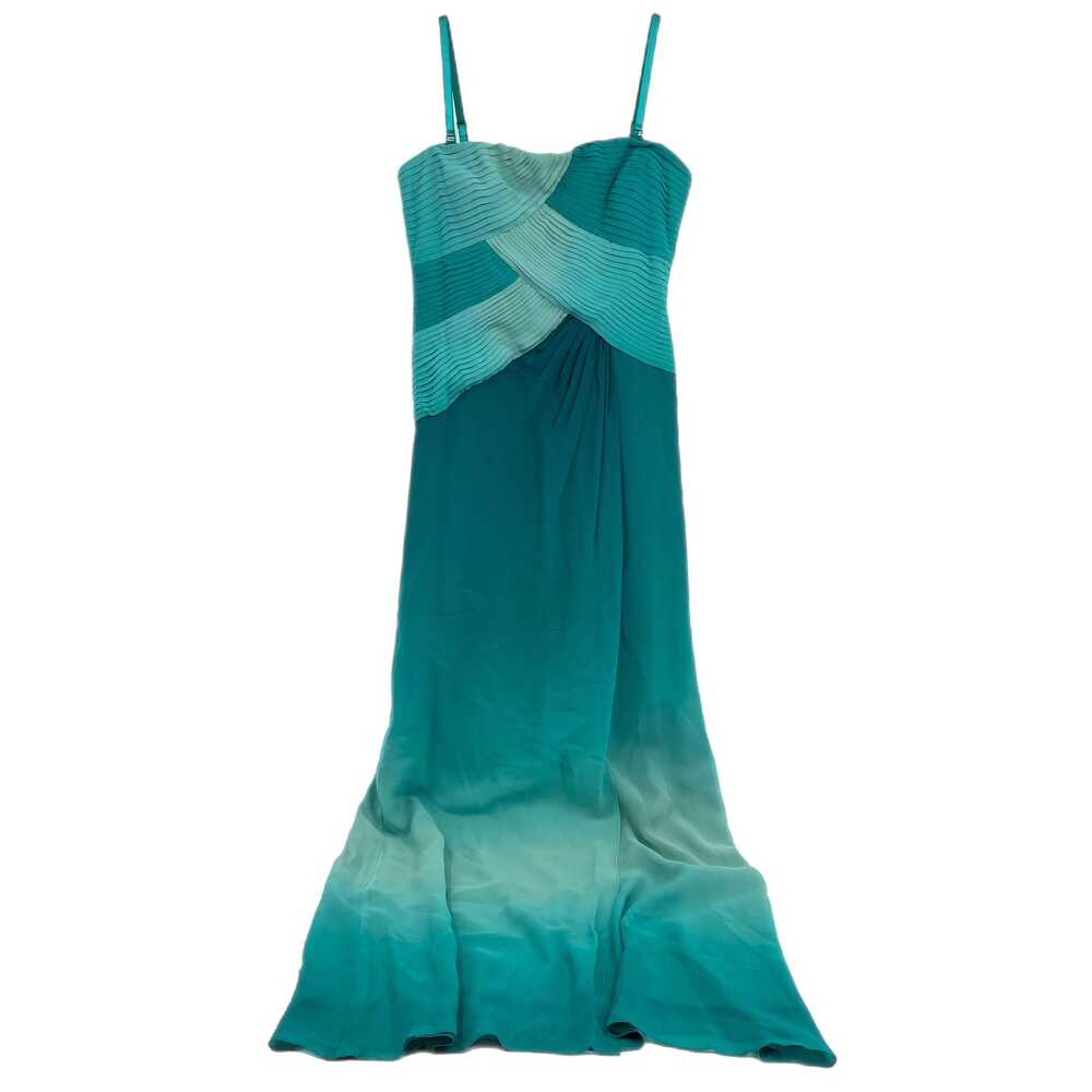 BCBGMaxAzria Blue Ombré Strapless Maxi Dress | Size 8